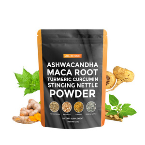 Customize label Supplement Turmeric curcumin Nettle Leaf Ashwagandha Maca Root Powder