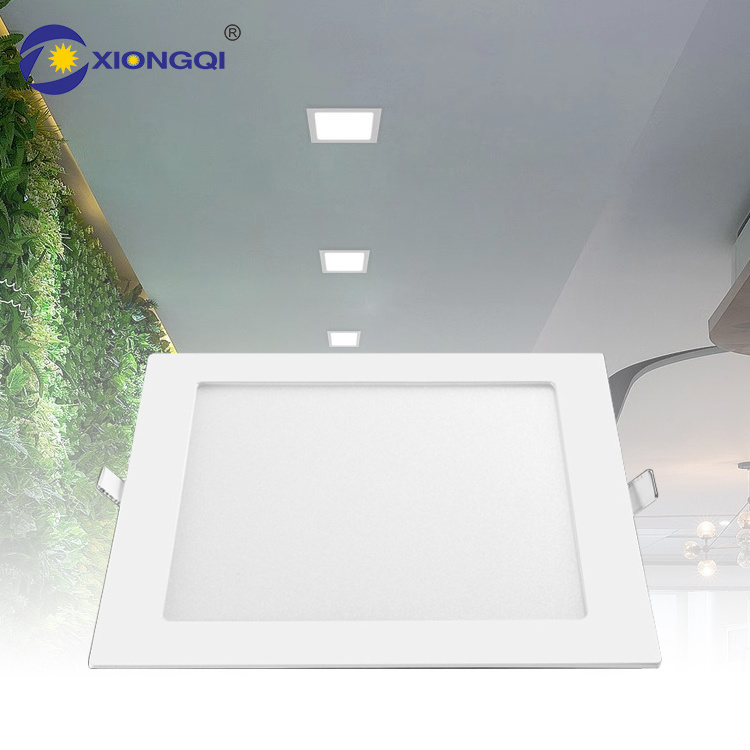 Indoor Home Hoted Aluminum PS Cover 3w 6w 9w 12w 18w 24w 30w 36w 48w Square Round Recessed Led Panel Light