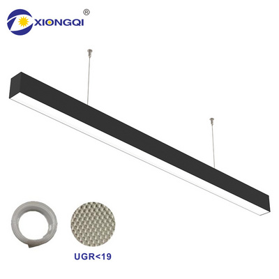 Linkable Dimmable CCT Selection Aluminum PC Cover Indoor Supermarket 40 Watt Ceiling Led Linear Pendant Light