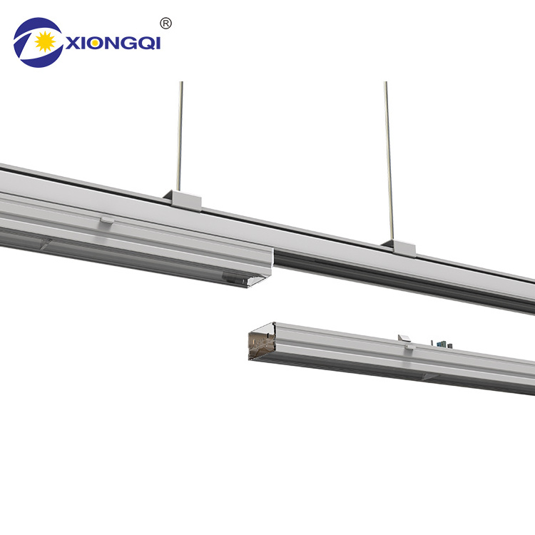 XIONGQI High Effect 170LM/W Die Casting Aluminum Housing PC Cover Linear Lighting System 24w 50w 60w Adjustable Led Linear Light