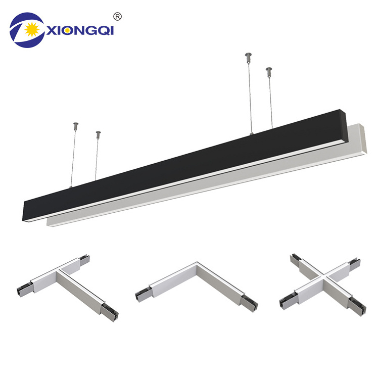 New Arrival Small Size 100LM/W Aluminum PMMA Lens 36-58W Commercial Led Linear Light