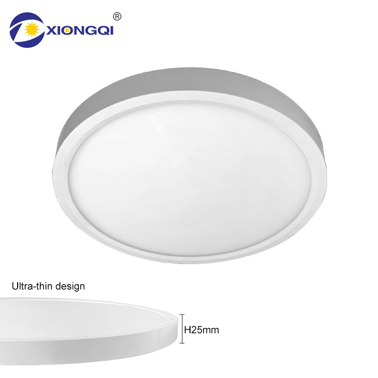 Customize Power Surface Mounted Round Shape ABS PMMA Cover 12w 18w 24w 36w 48w 60w Led Backlit Panel Light