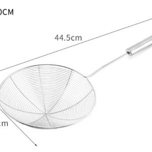 Factory price food grade 304 Stainless Steel Frying Skimmers with Handle