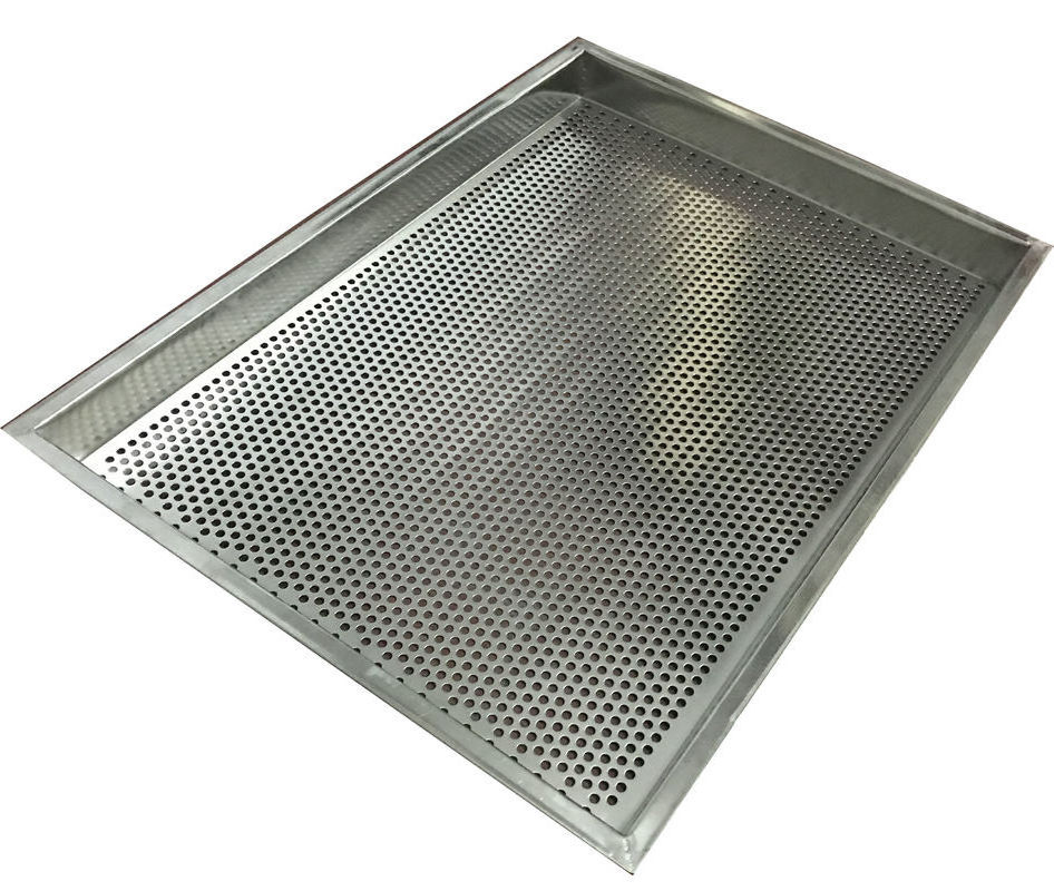 304 316 Stainless Steel Perforated Mesh Dryer Trays Rectangular Cake Pan Bakeware Oven Tray Baking Perforated Pan