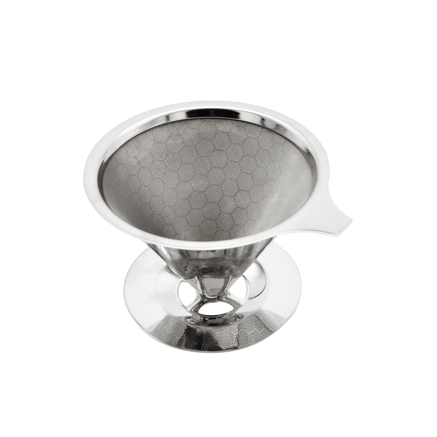 Pour Over Slow Drip Double Layer Coffee Maker 304 Stainless Steel Coffee Dripper Filter