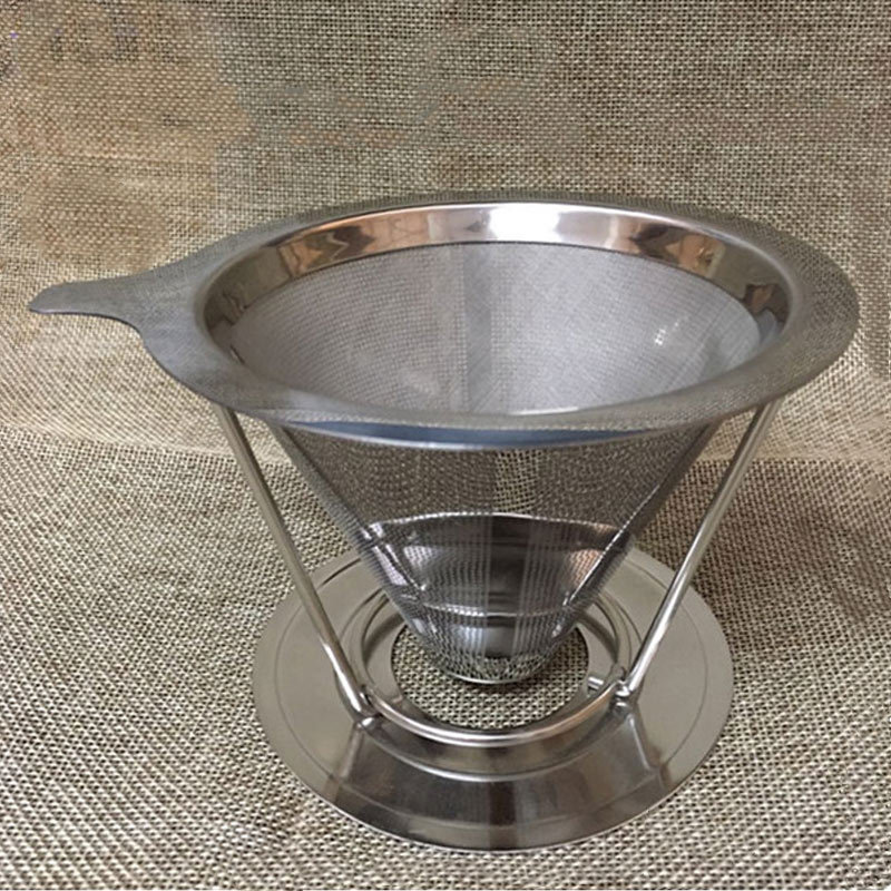 Hot Sales Worldwide Stainless Steel Coffee Filter Cone/clever Coffee Dripper /drip Coffee Maker With Holder