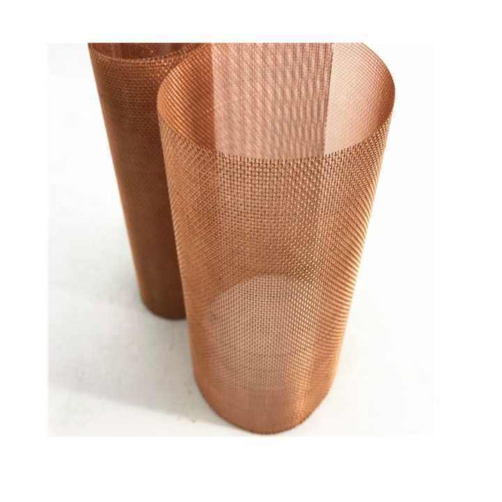 60/80/100 Mesh Brass Wire Mesh Screen, Metal Woven Mesh Screen, Fine Filter Copper Net for Shielding, Protection