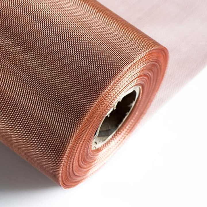 60/80/100 Mesh Brass Wire Mesh Screen, Metal Woven Mesh Screen, Fine Filter Copper Net for Shielding, Protection