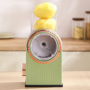 Multifunctional vegetable cutter hand-cranked rotary grater three-in-one kitchen tools drum vegetable cutter vertical slicer