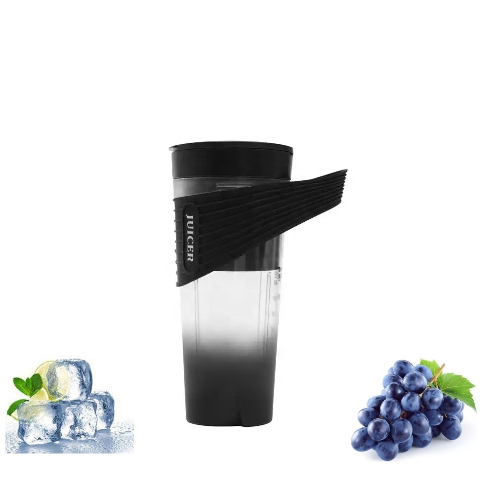 Custom package fruit blender portable 470ml small blender mini juicer on the go wireless blender mixer frozen fruit grinder