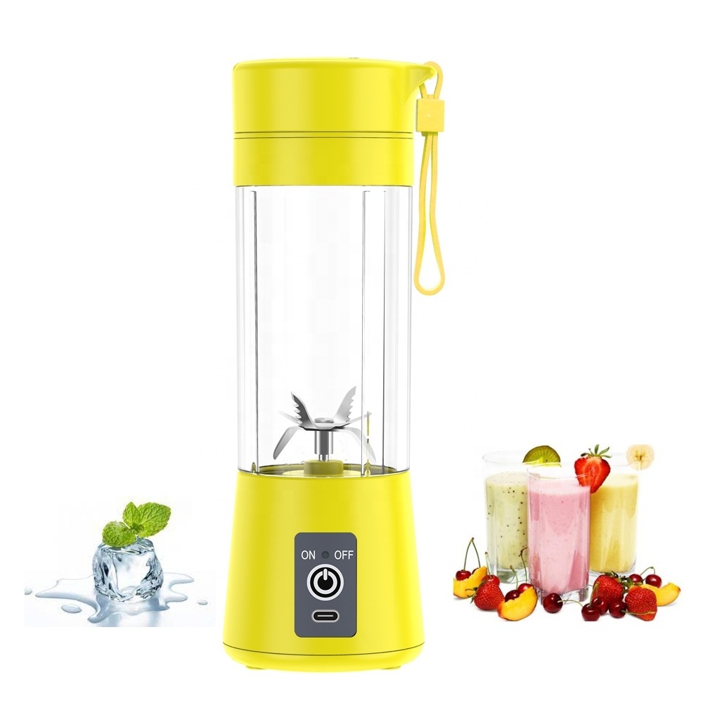 High speed Plastic 6 blades Blade Juicers hand shaker mini juicer blender 3 in 1 Nutrition Mini Fruit Juicer baby food mixer