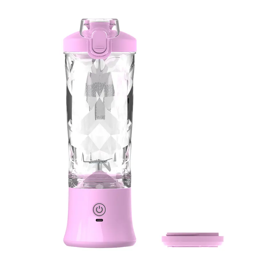 Customized 600ML usb blender with extra lid smoothies machine fruit juicer cup 18000rpm motor blander juicer 3 in1 coffee maker