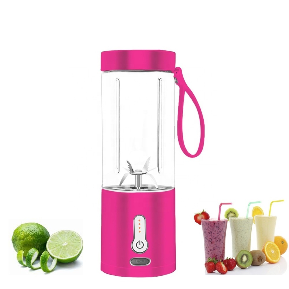 Free sample 530ml mini juicer 150w electric food chopper on the go smoothie bottle fruit mixer cup juice blenders grinder