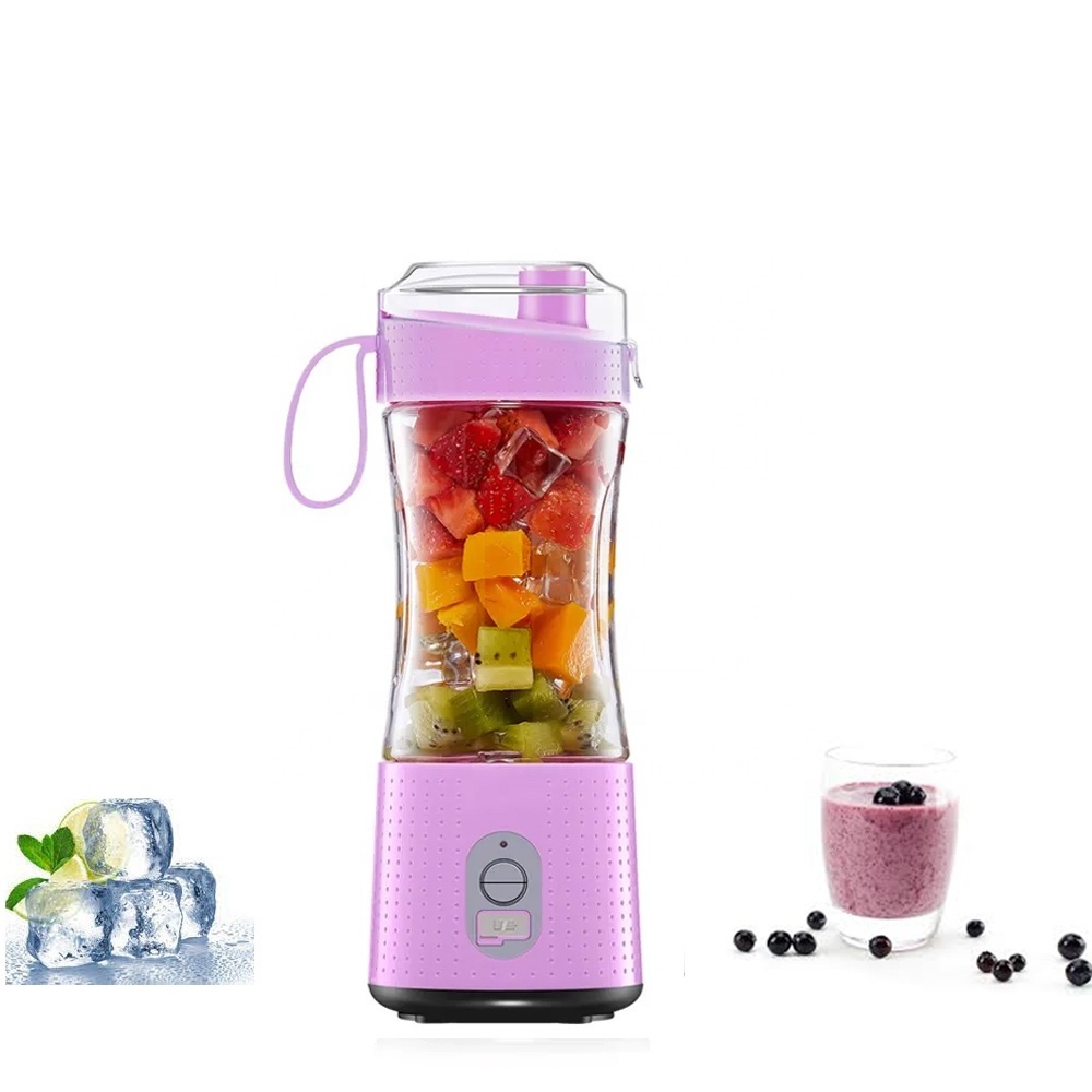 Small home appliances 380ml mini blender portable 6 blades juice extractor ice crusher electric juicer frozen blueberry grinder