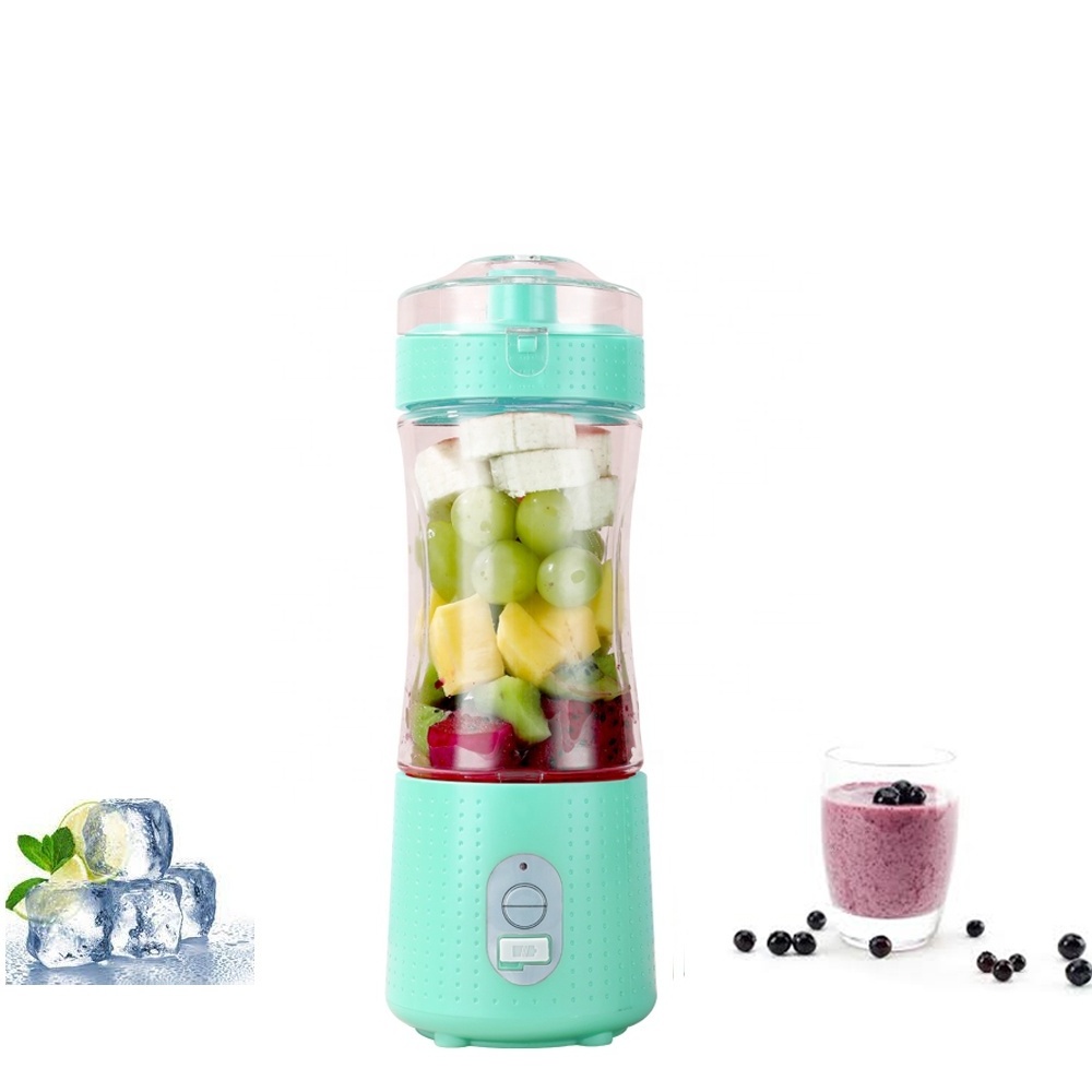 Small home appliances 380ml mini blender portable 6 blades juice extractor ice crusher electric juicer frozen blueberry grinder