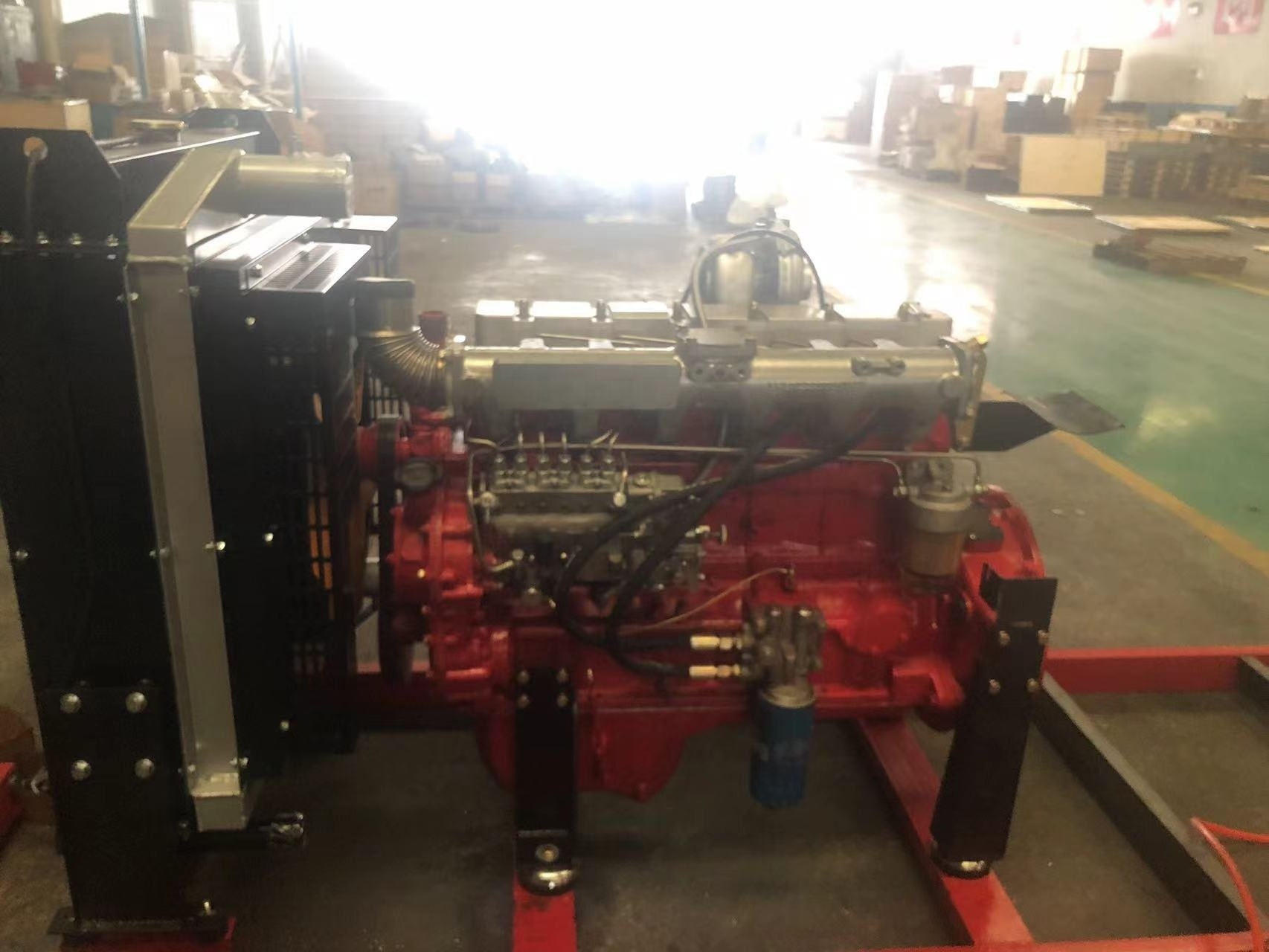 Weichai Weifang stationary 1500rpm 1800rpm 2000rpm 2200rpm 3000rpm diesel engine with clutch pulley pto for water pump driving