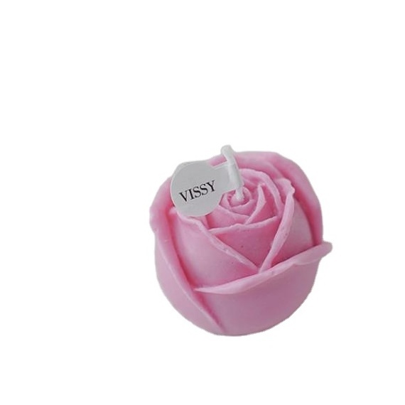 Handmade Romantic Wedding Decoration Candles Floating Rose Shaped Flower Scented Candle