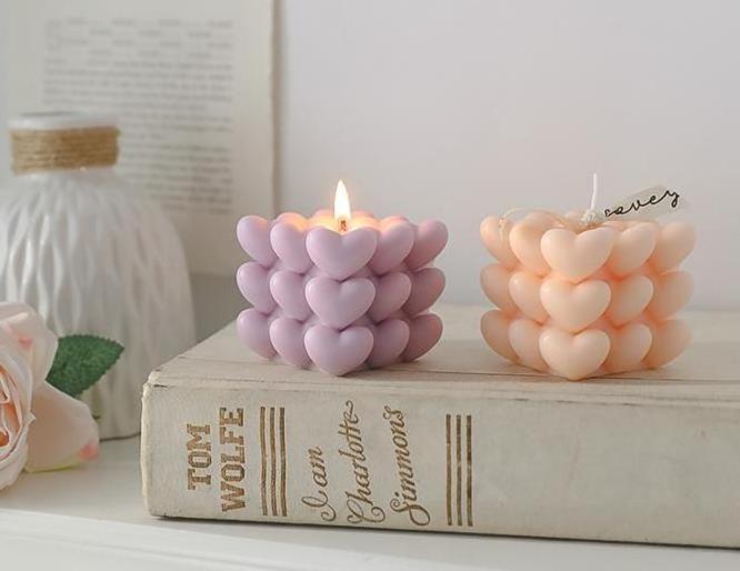 Cube bubble Handmade Scented Candle Decorative Candle Aesthetic Candles