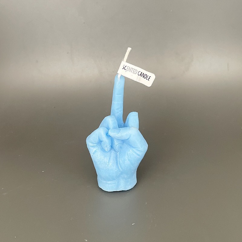 INS popular Funny Middle Finger Aromatherapy Candle