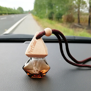 Pyramid Lid Diamond Empty Diffuser Air Freshener Car Perfume bottle