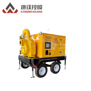 Intelligent Long Distance Head Mobile Diesel Water Pump With Trailer