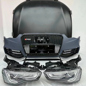 Factory wholesale hot selling Audi A5 front car bumpers lip grille material accessories for Audi A5 B8 S5 RS5 sporty style