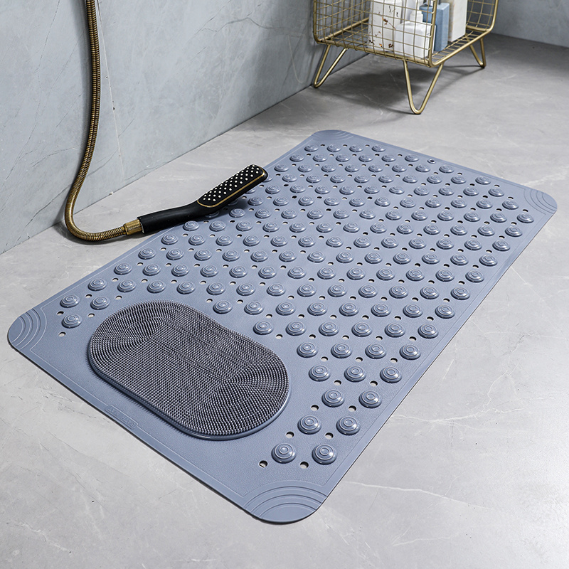 Style Foot Scrub Anti Slip Pvc Bath Mat Non Slip Bathroom Mat