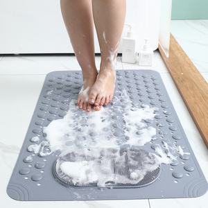 Non Slip Shower Non Slip Bathtub Mats with Suction Cups Rubber PVC Customized American Style Machine MADE 3 Years 100 PCS 680g