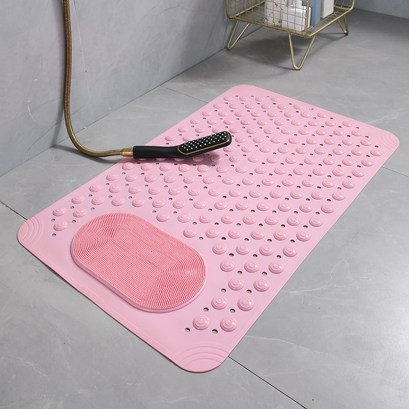 Style Foot Scrub Anti Slip Pvc Bath Mat Non Slip Bathroom Mat