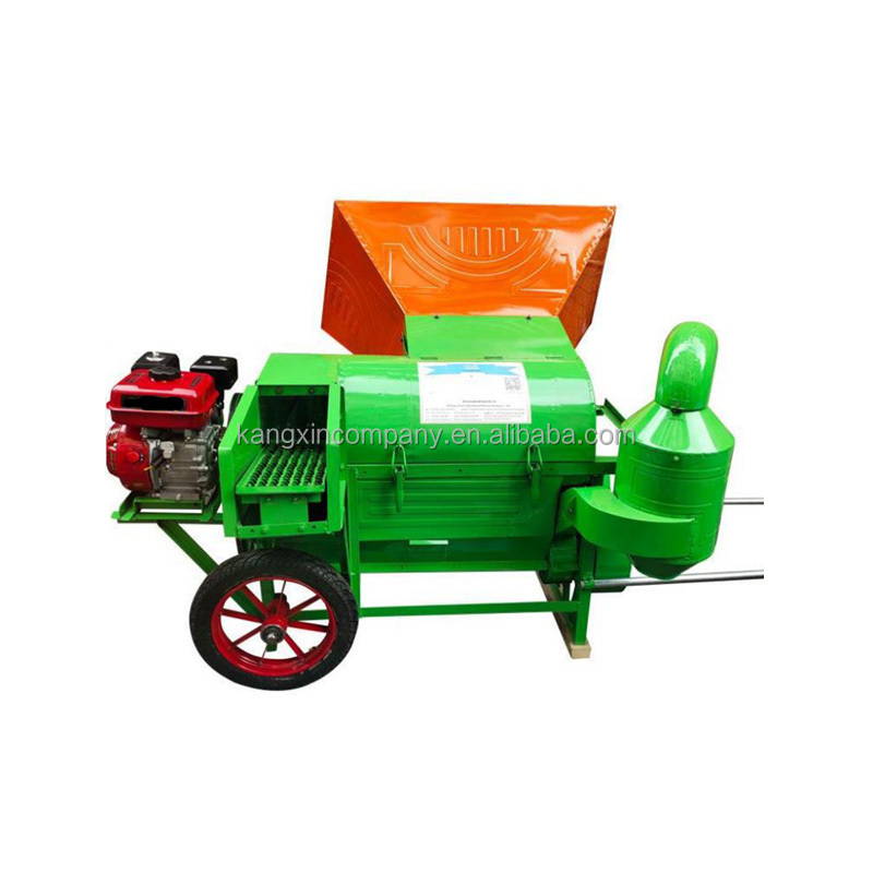 High Efficiency Soybean Foot Powered Wheat Machine Diesel Multiple Crop Thresher