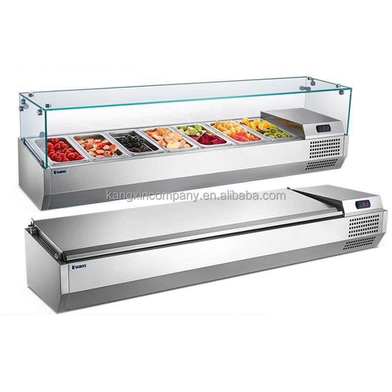 Hot selling Top Salad Refrigerator Sandwich Prep Table Refrigerated Counter