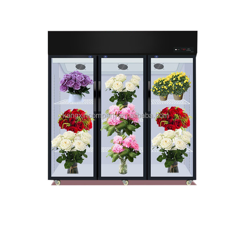 High Quality Glass Door Used Flower Refrigerator for best price