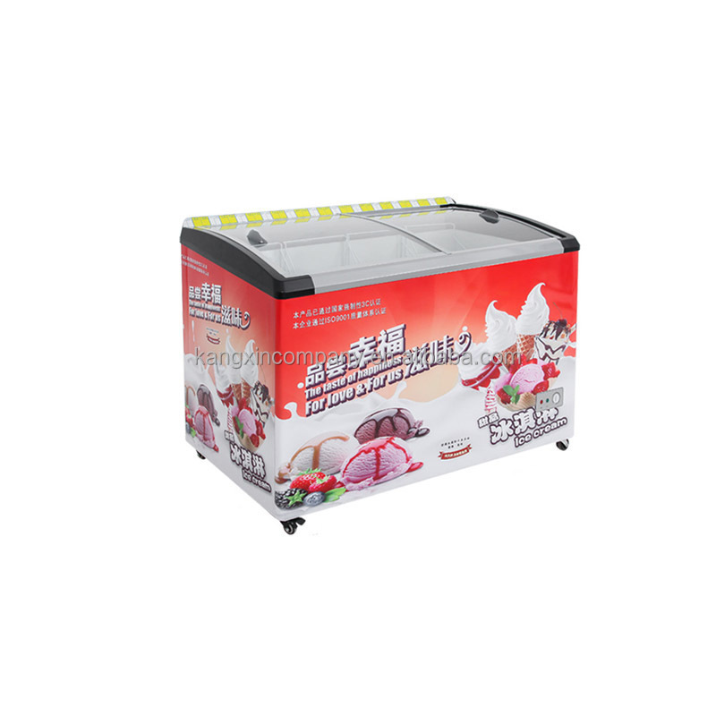 Outside use,= outdoor commercial Supermarket Ice Cream Freezer, deep freezer