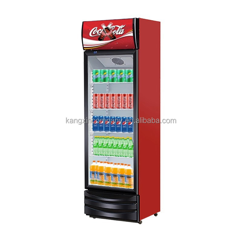 Vertical freezers fridges glass Equipment double door fridge display freezer