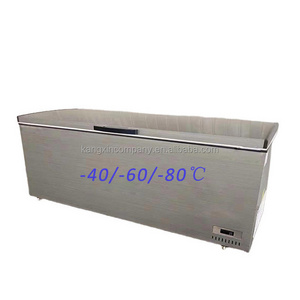 Ultra Low Temperature Dry Ice Storage Top Open Seafood Tuna Freezer