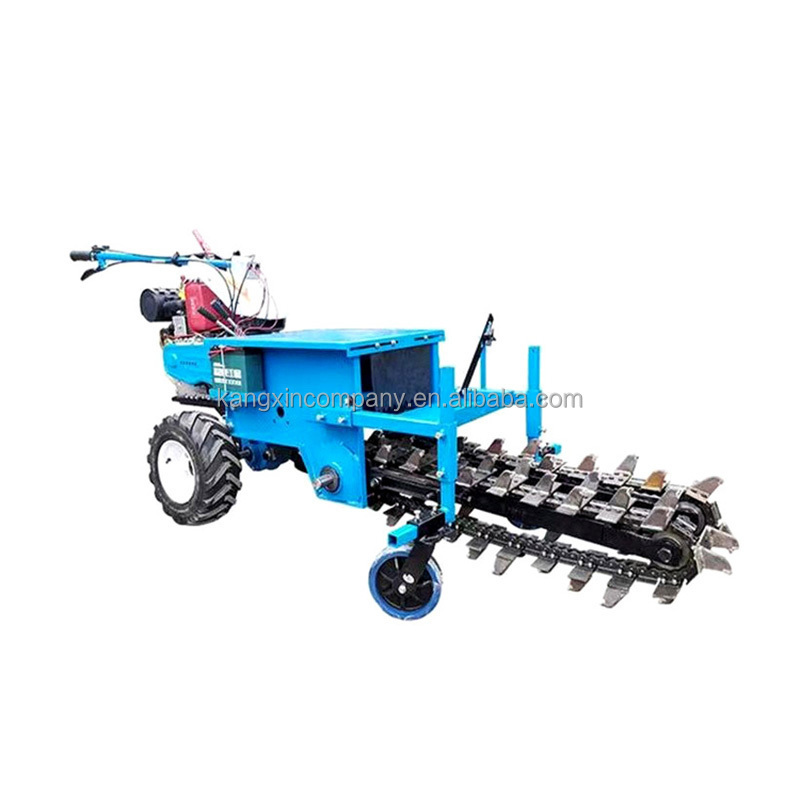 Mini Rock Chain Type Trenching Ditching Machine Ditcher Trencher Agricultural Tractor