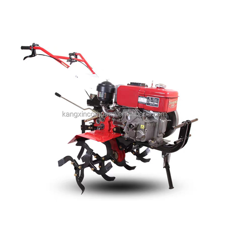 New Multifunctional Mini Tiller Walking Tractors Micro Tillage Machine Rotary Hoe Tiller Cultivator Farm Machinery