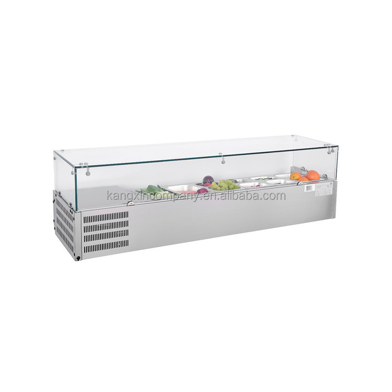 Intelligence Salad Bar Refrigerator New Table Top Pizza Display