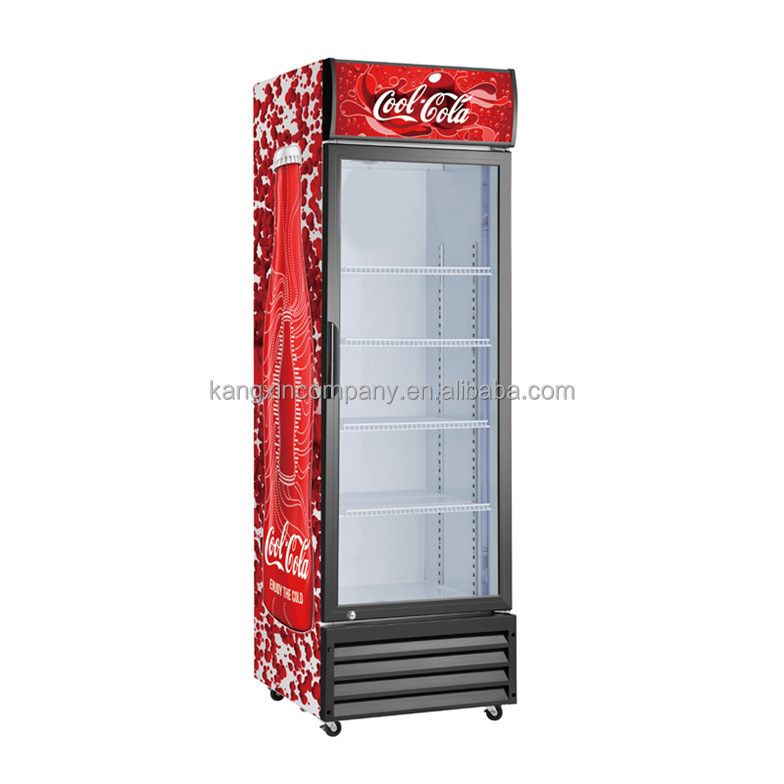 Vertical freezers fridges glass Equipment double door fridge display freezer