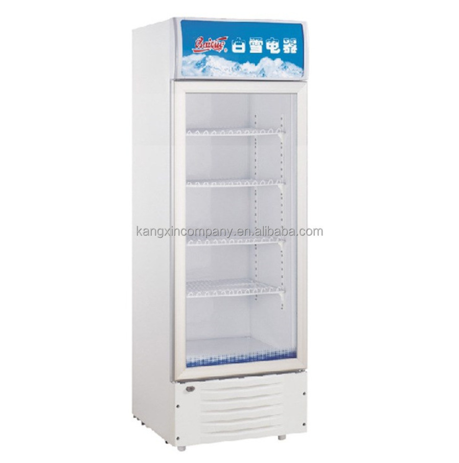 Vertical freezers fridges glass Equipment double door fridge display freezer