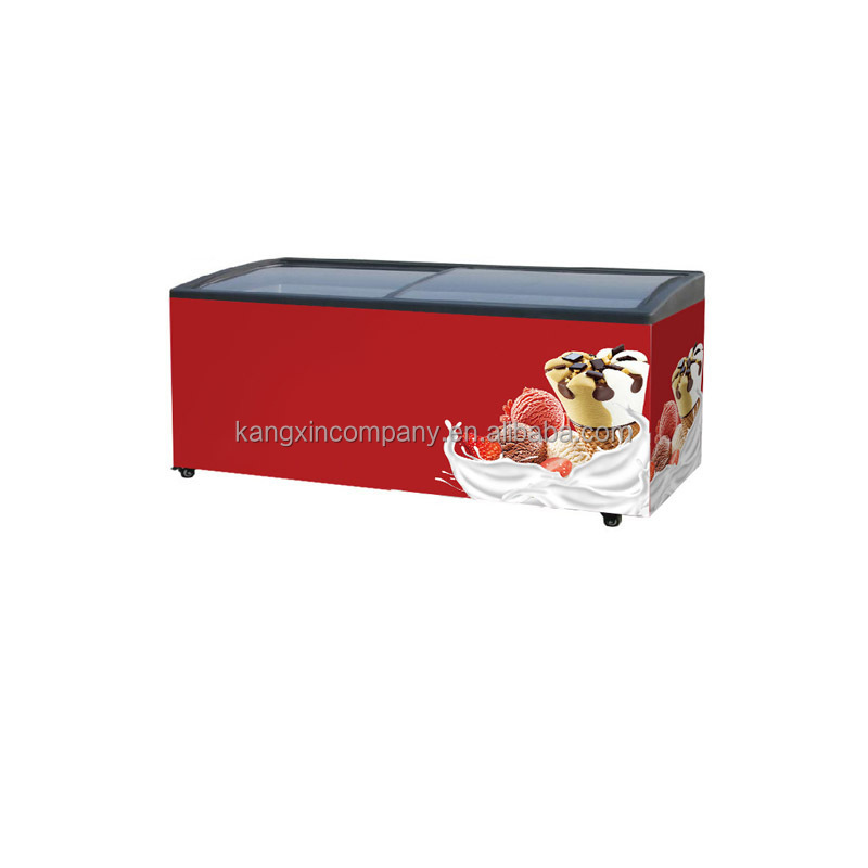 Outside use,= outdoor commercial Supermarket Ice Cream Freezer, deep freezer