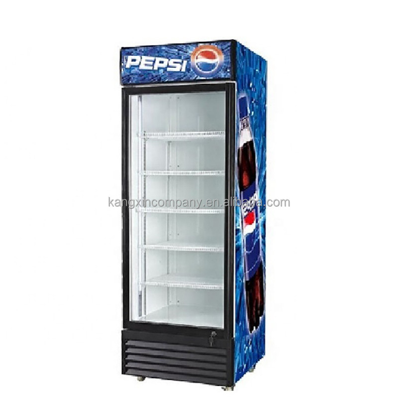 Mini Direct Cooling Glass Door Fridge Display Freezer With good quality