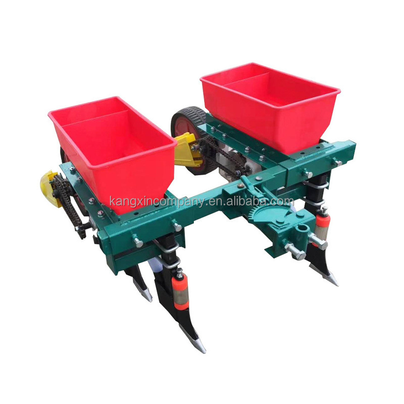 Hot Sale precision corn seeder for walking farm tools Hand tractor Mini planter One row two rows