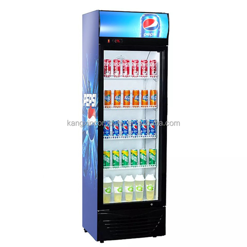 Mini Direct Cooling Glass Door Fridge Display Freezer With good quality