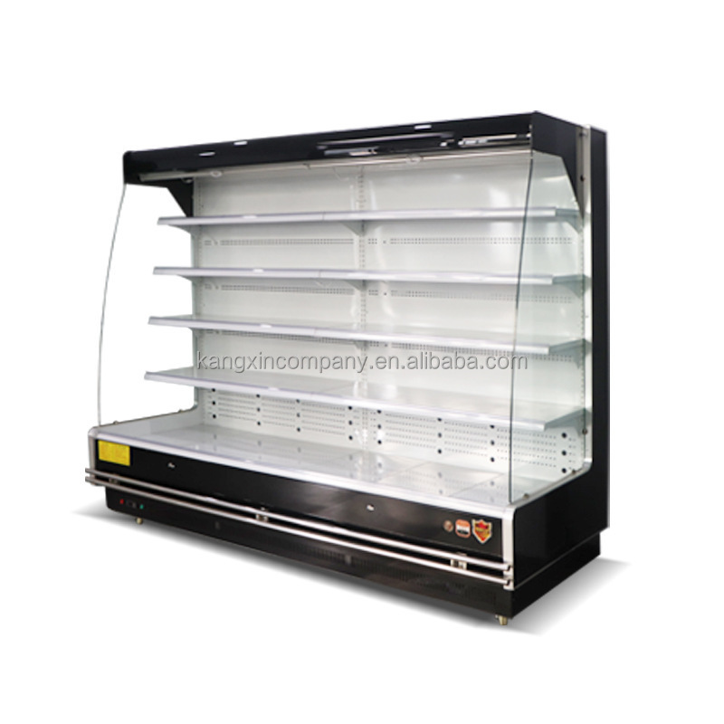 Commercial Fruits And Vegetables Air Curtain Display Refrigerator