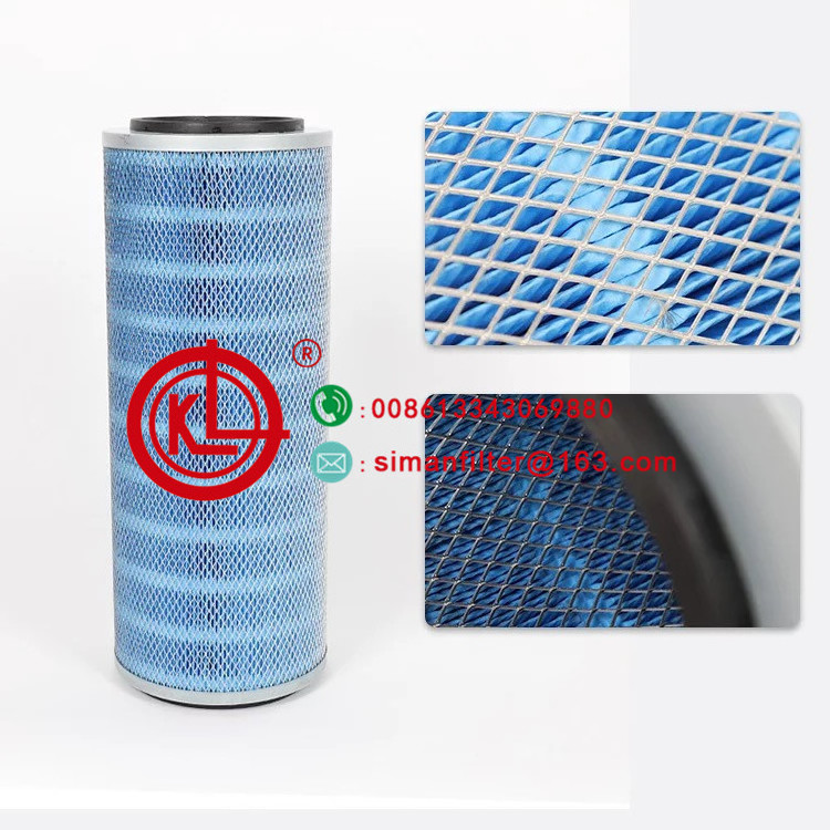 Triangle blue flame retardant dust filter cartridge P034303 P034303-016-436 P034309-016-433 dust filter