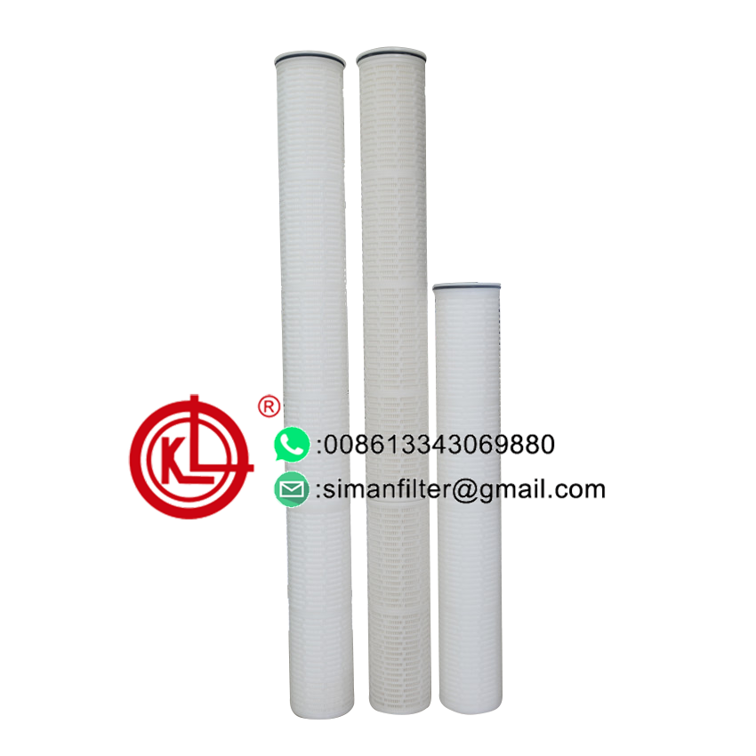 High Flow Filter Industrial Pleated Filter Cartridge Use For Swimming Pool Sea Water