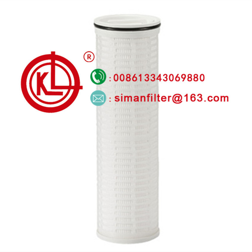 High Flow Filter Industrial Pleated Filter Cartridge Use For Swimming Pool Sea Water