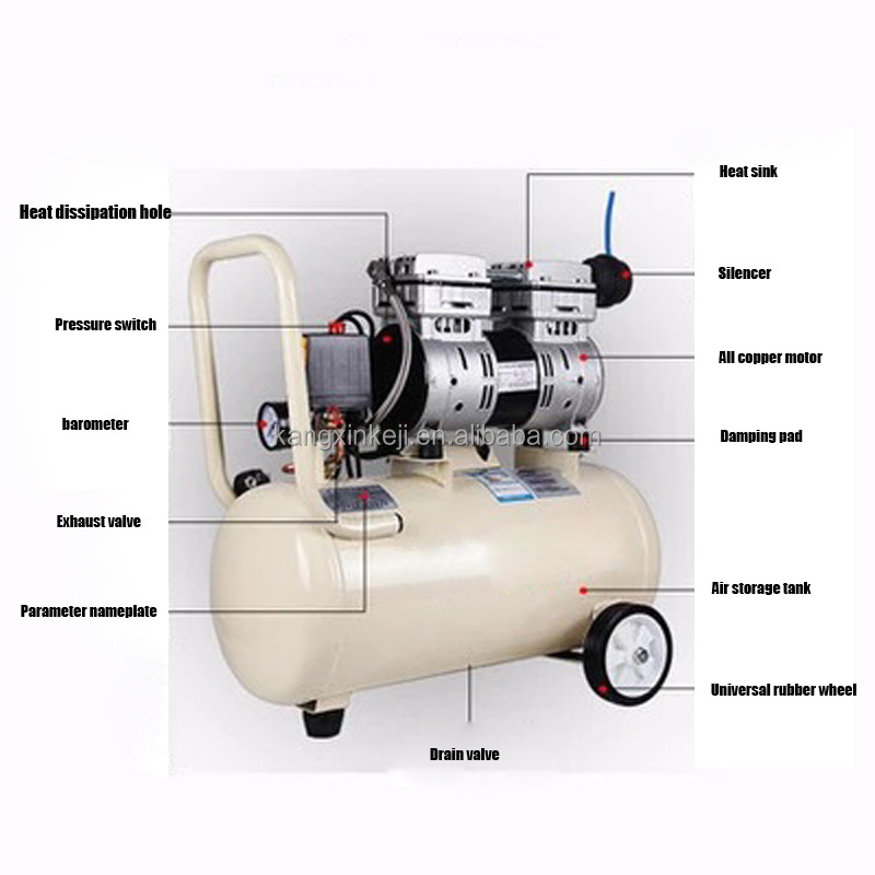 High Pressure Tank And Dryer Mini Silent Or Oxygen Generator Industrial Air Compressor