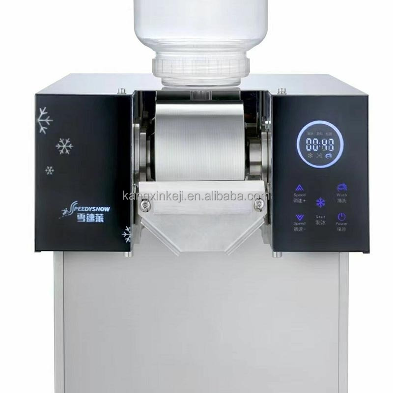 Full Automatic Milk Snow Ice Machine Korean Bingsu Machine Cooling Roller 9cm Snowflake Ice Making Machine